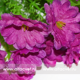 искусственные цветы мох цвета фиолетовый 7