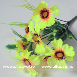 искусственные цветы букет касмея с добавкой травка цвета салатовый 39