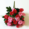 искусственные цветы гвоздика (турецкая) цвета светло-розовый с красным 54
