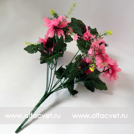искусственные цветы маргаритка цвета розовый 5